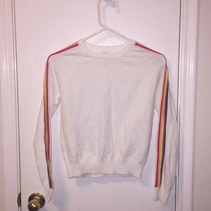 Rainbow cropped sweater!
